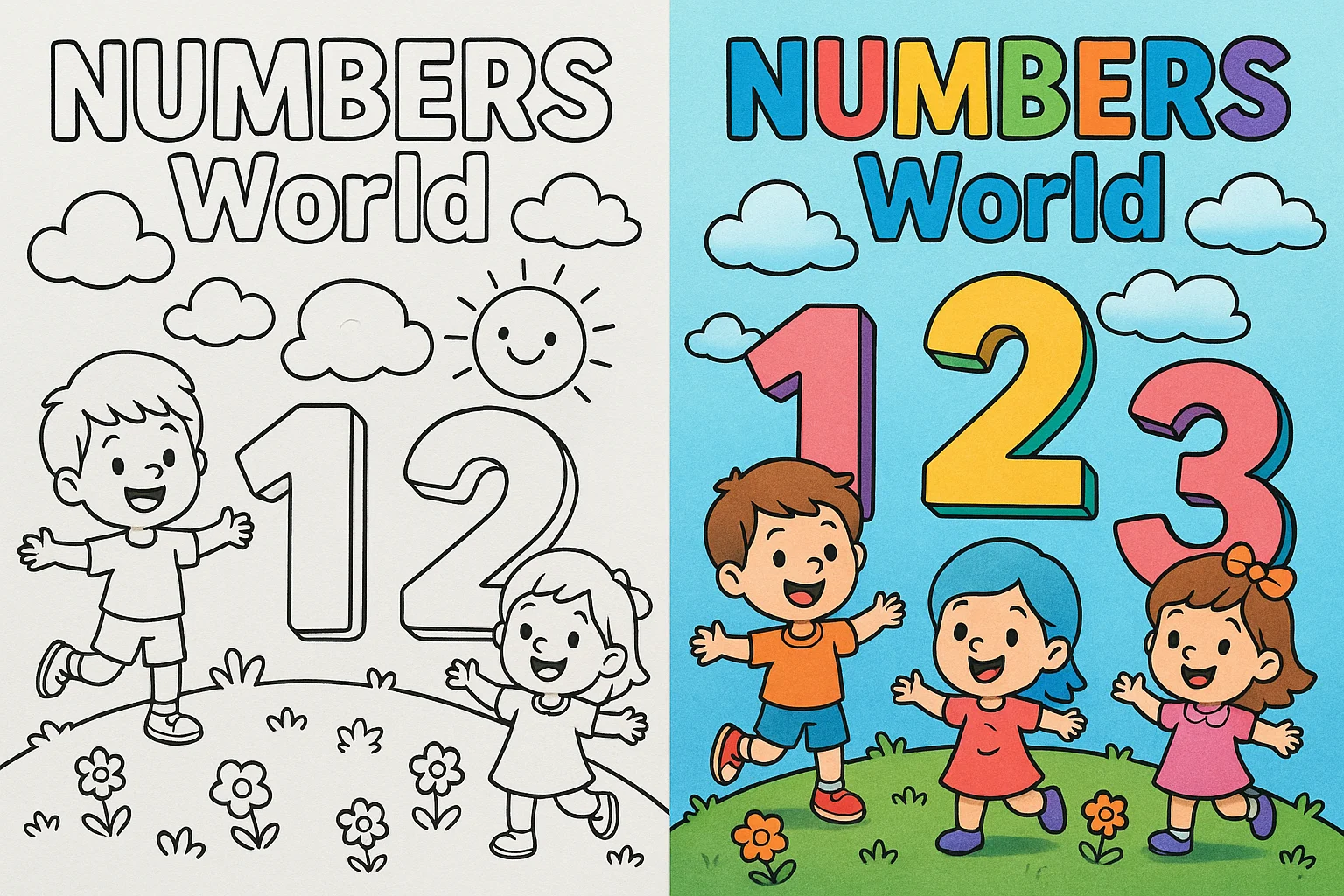 Number Coloring Pages for Kids - Free Printables PDF