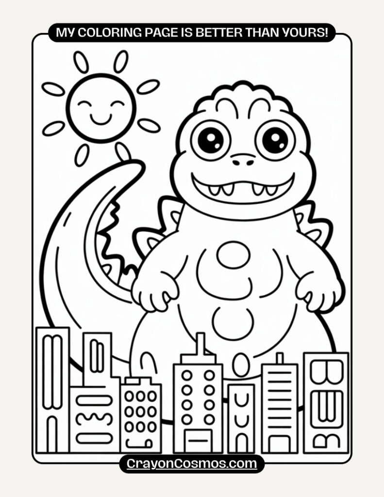 Free Printable Godzilla Coloring Pages - Download &amp; Print Now! - Free ...