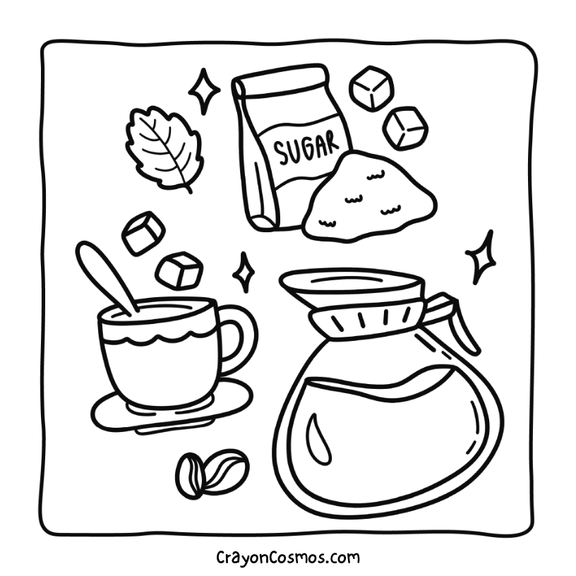 1.Coffee-pot-cup-and-sugar