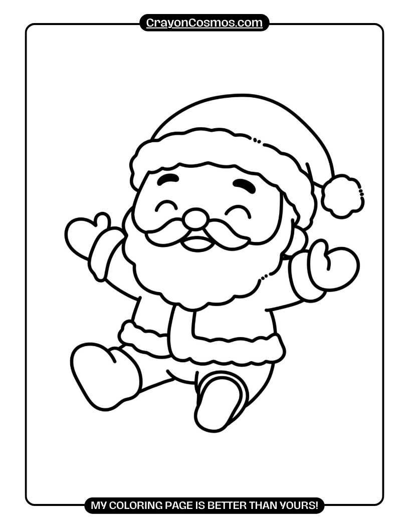 12.A-happy-Santa-with-open-arms-Coloring-Pages