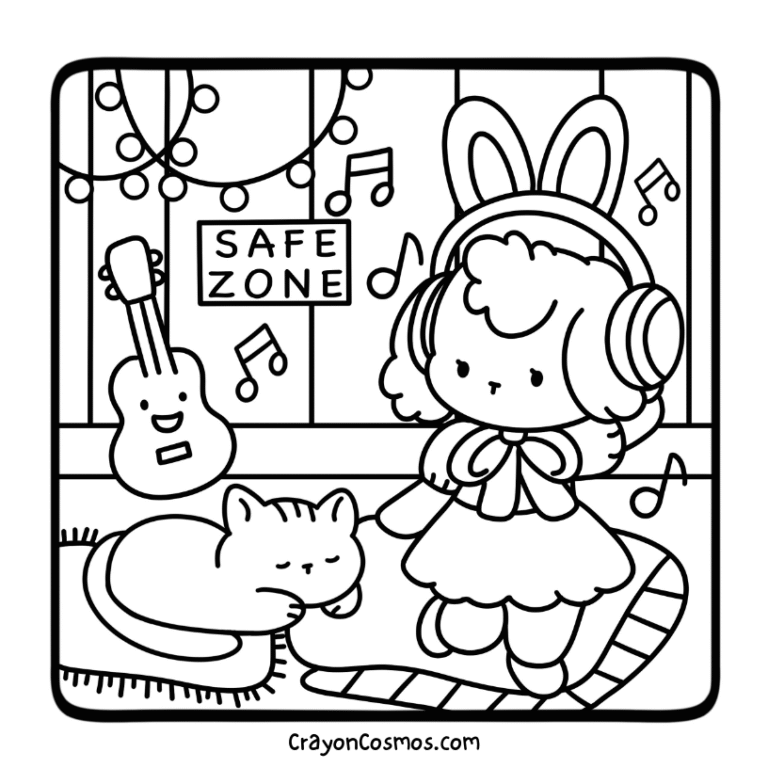 Safe Little Corner Coloring Pages For Adults and Teens | Bold and Easy ...