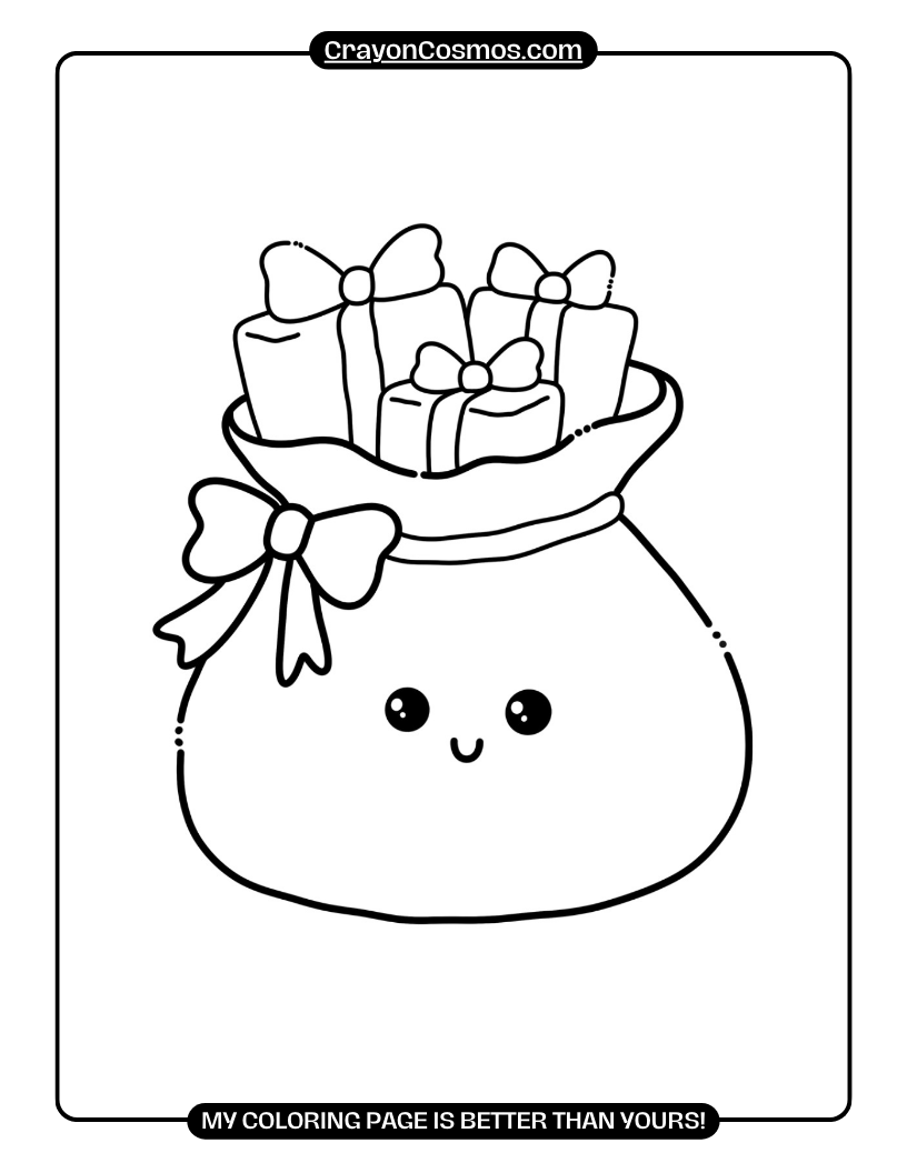 22.A-cute-sack-of-Christmas-presents-Coloring-Pages