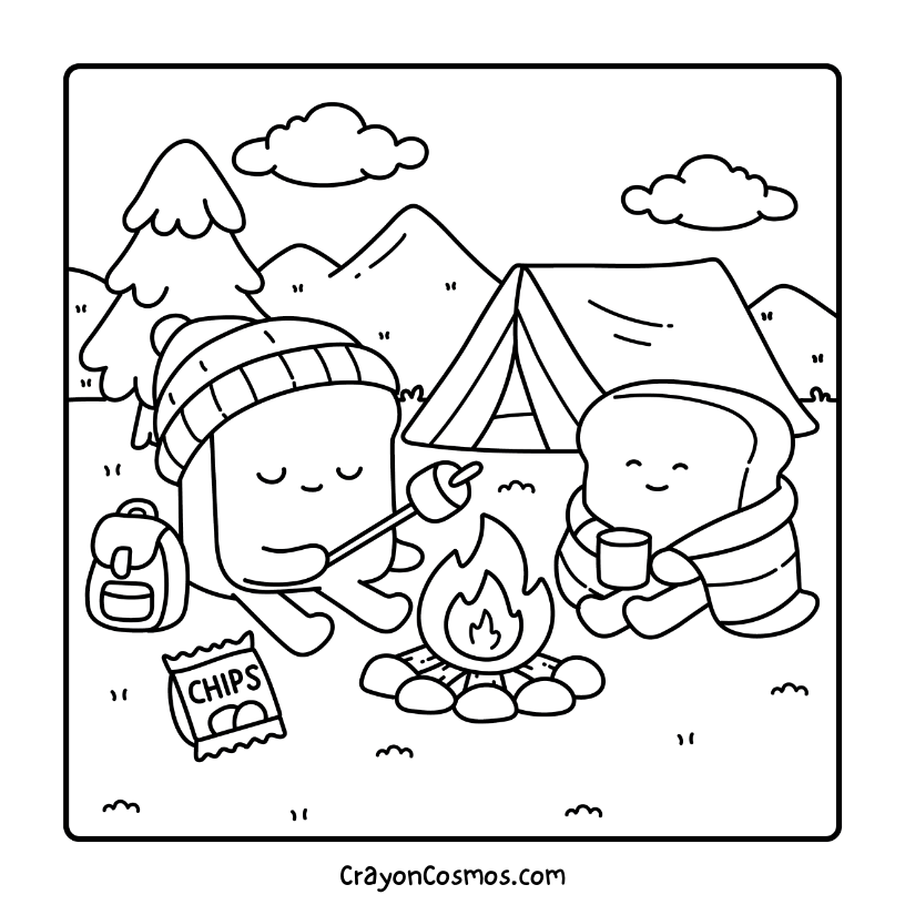 3.Bread-camping-by-campfire