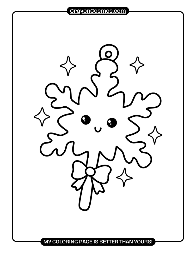 6.A-cute-snowflake-ornament-with-face-Coloring-Pages
