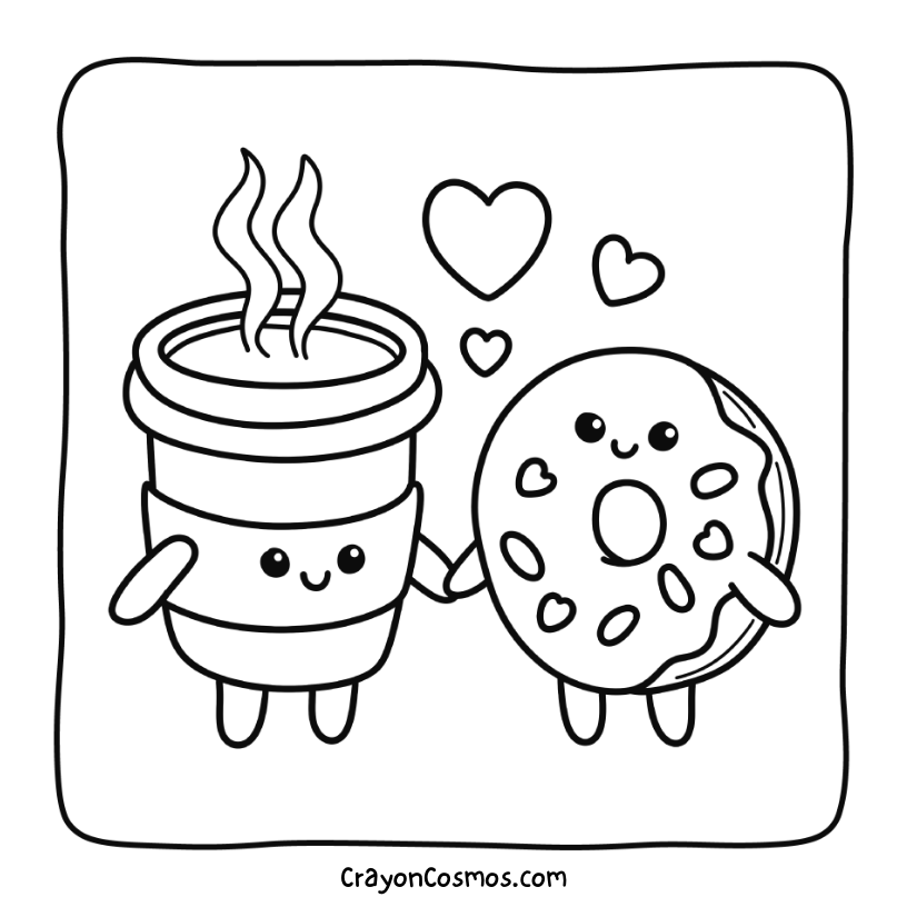 6.Coffee-and-donut-holding-hands
