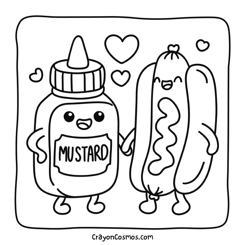 8.Mustard-and-hot-dog-together