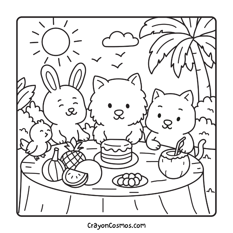 1.Friends-enjoying-cake-and-fruits