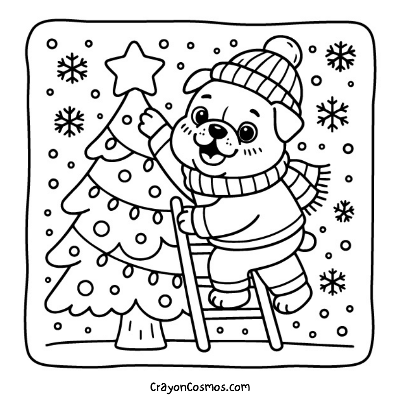 10.Bulldog-decorating-Christmas-tree