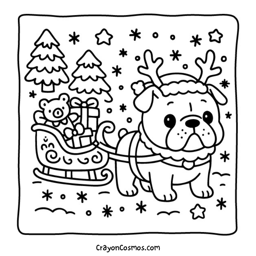 11.Bulldog-pulling-Christmas-sleigh