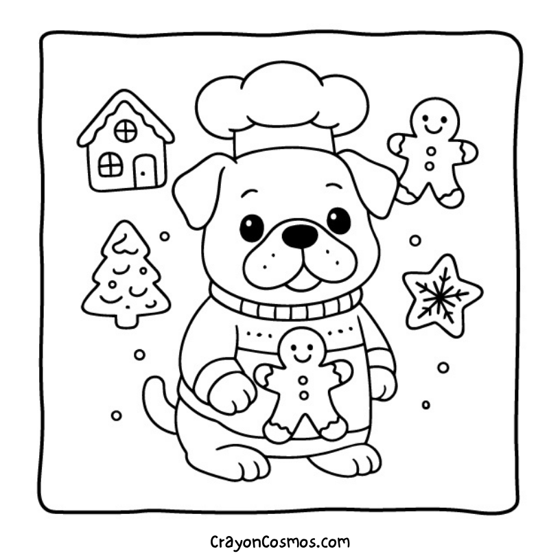 2.Chef-bulldog-with-gingerbread