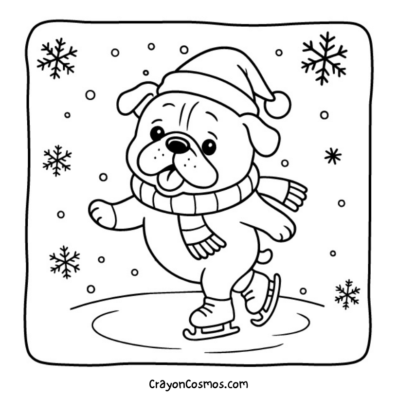 4.Bulldog-ice-skating-happily