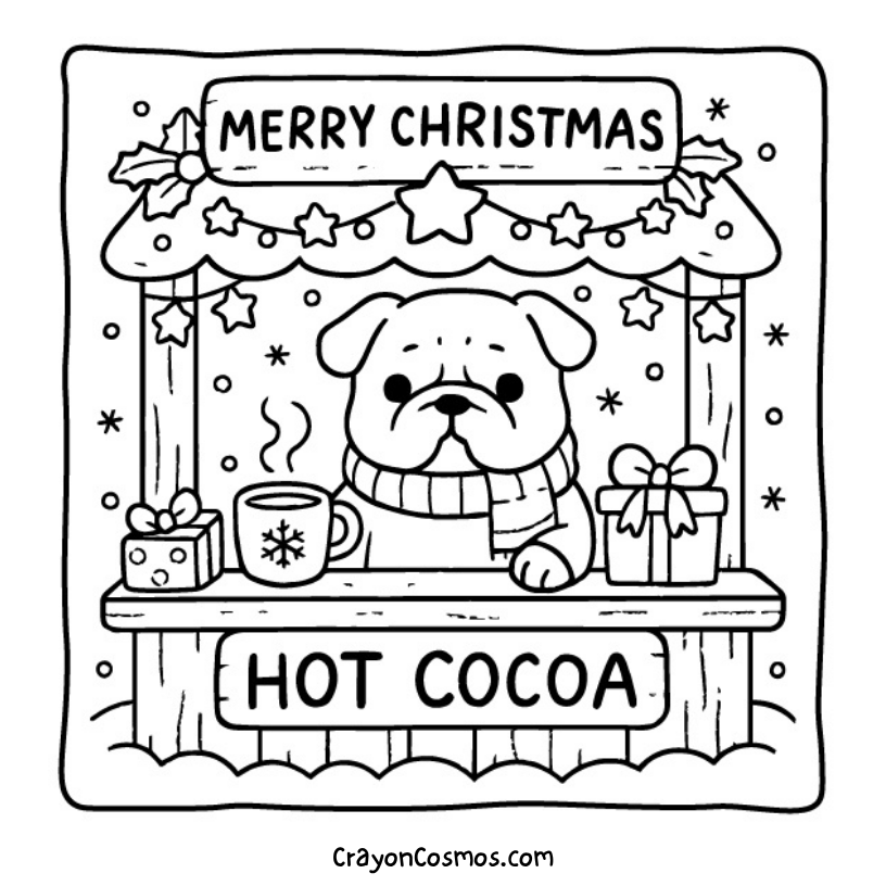 4.Bulldog-selling-hot-cocoa