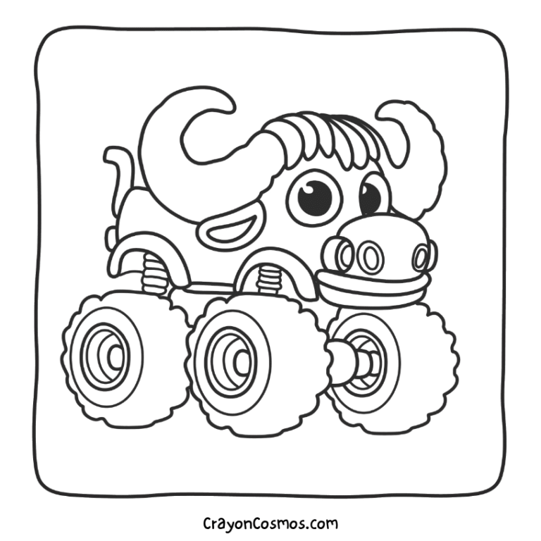 15+ Cute Monster Truck Coloring Pages for Kids - Free Printables PDF
