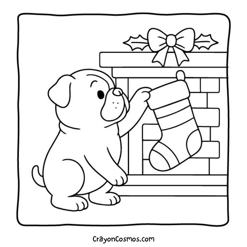 6.Bulldog-hanging-Christmas-stocking