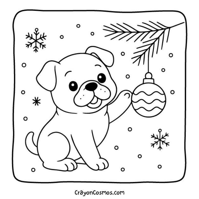 8.Bulldog-playing-with-ornament
