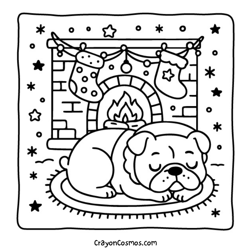 9.Bulldog-sleeping-by-fireplace