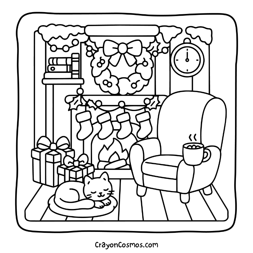 1.Cat-by-fireplace-with-gifts