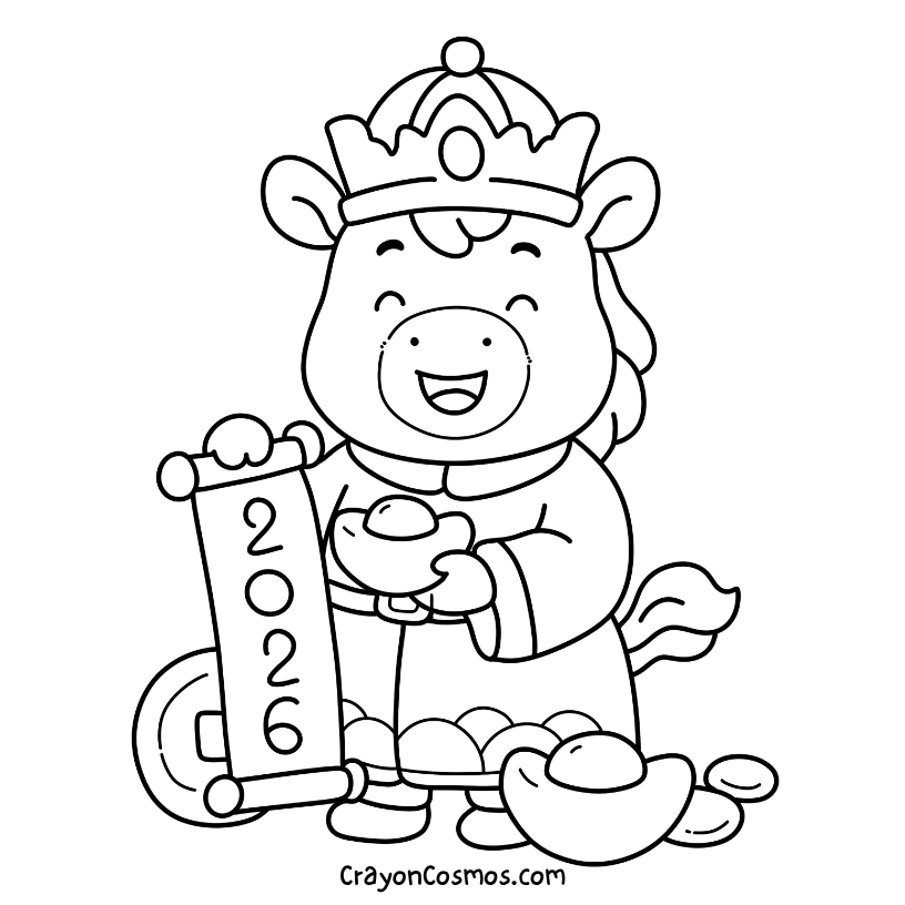 10+ Chinese New Year 2026 Coloring Pages - Free Printables PDF