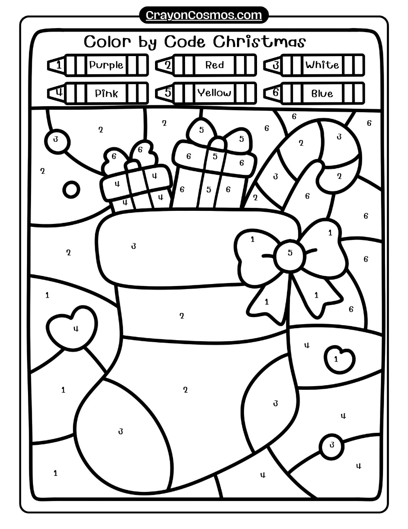 11.Stocking-with-gifts-coloring-by-number-page