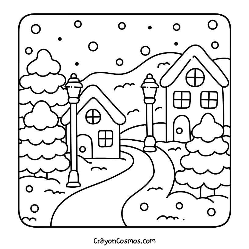12.Houses-on-snowy-path-with-lamps