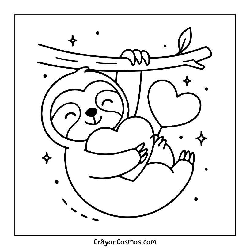 12.Sloth-hanging-with-heart