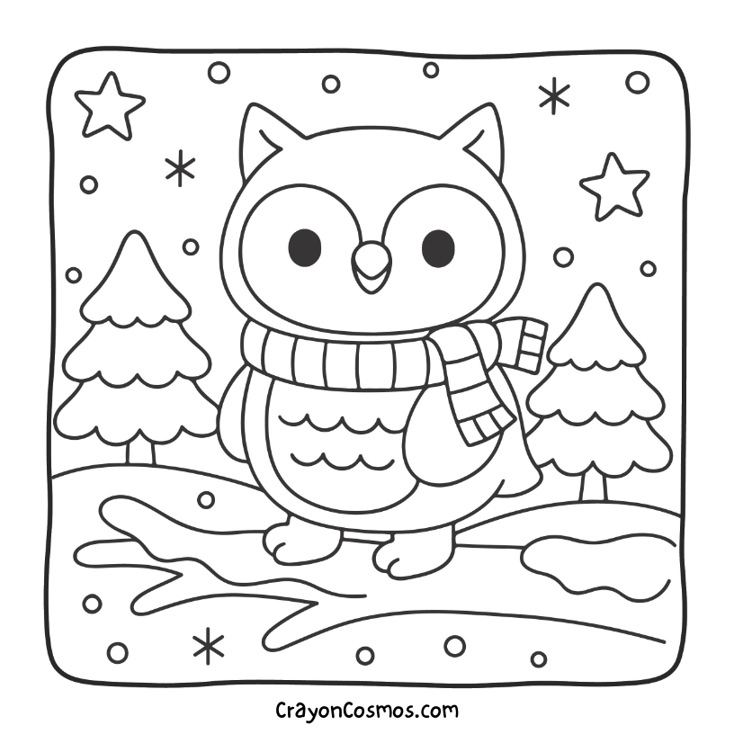 13.Owl-wearing-scarf-on-branch