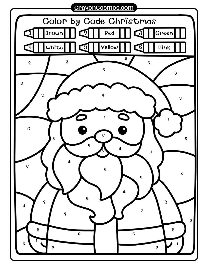 13.Santa-Claus-face-coloring-by-number-page