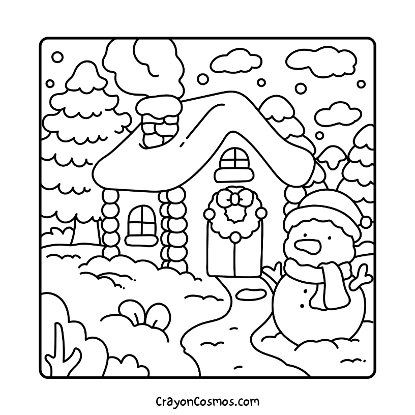2.Cozy-house-with-snowman