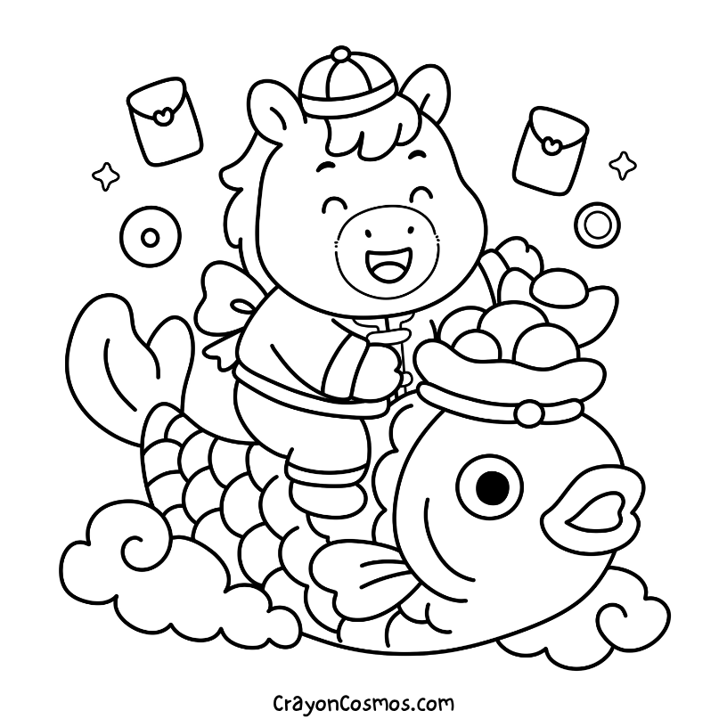 10+ Chinese New Year 2026 Coloring Pages - Free Printables PDF