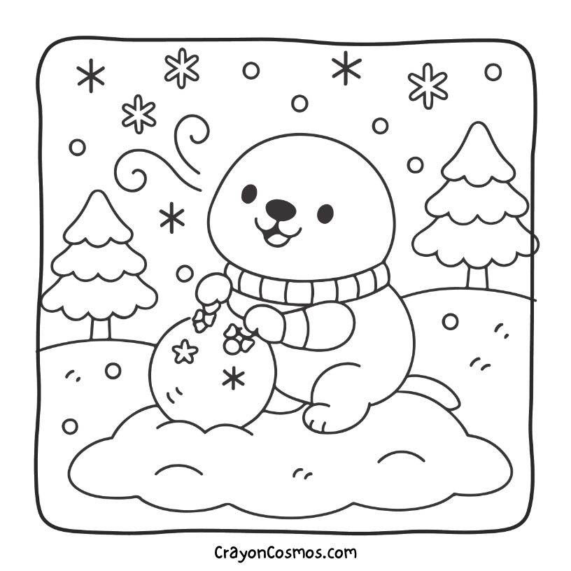 2.Seal-playing-with-a-snowball