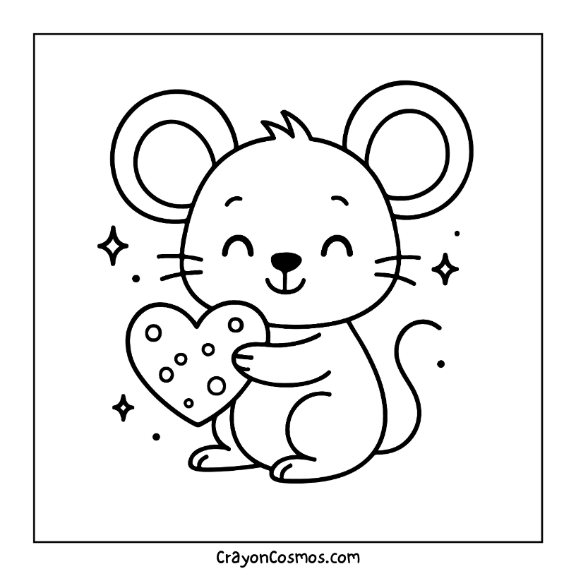 24.Cute-mouse-holding-cheese-heart