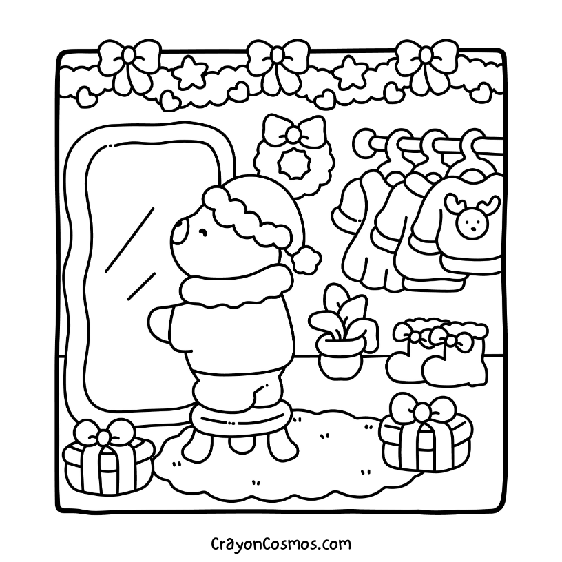 3.Capybara-trying-on-Christmas-outfit