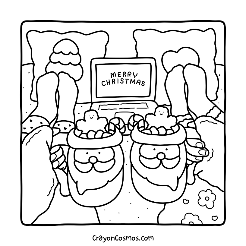 4.Cozy-Girls-drinking-cocoa-by-laptop
