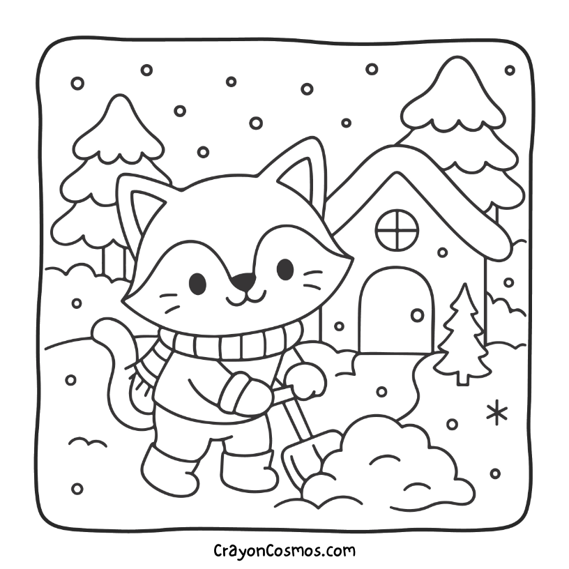 5.Cat-shoveling-snow-from-house