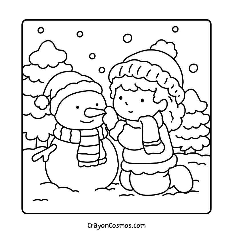 8.Child-playing-with-snowman