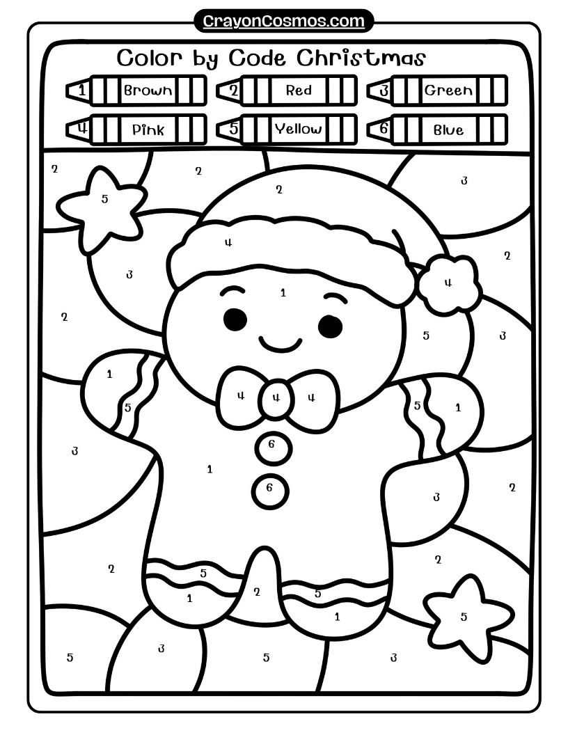 8.Gingerbread-man-with-stars-coloring-by-number-page