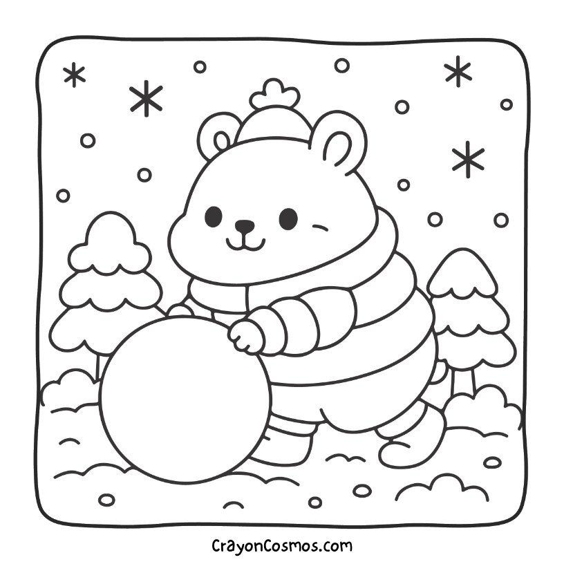 8.Hamster-rolling-a-snowball
