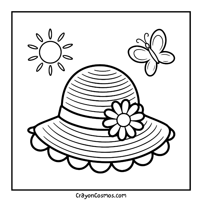 17.Sun-hat-with-flower-and-butterfly