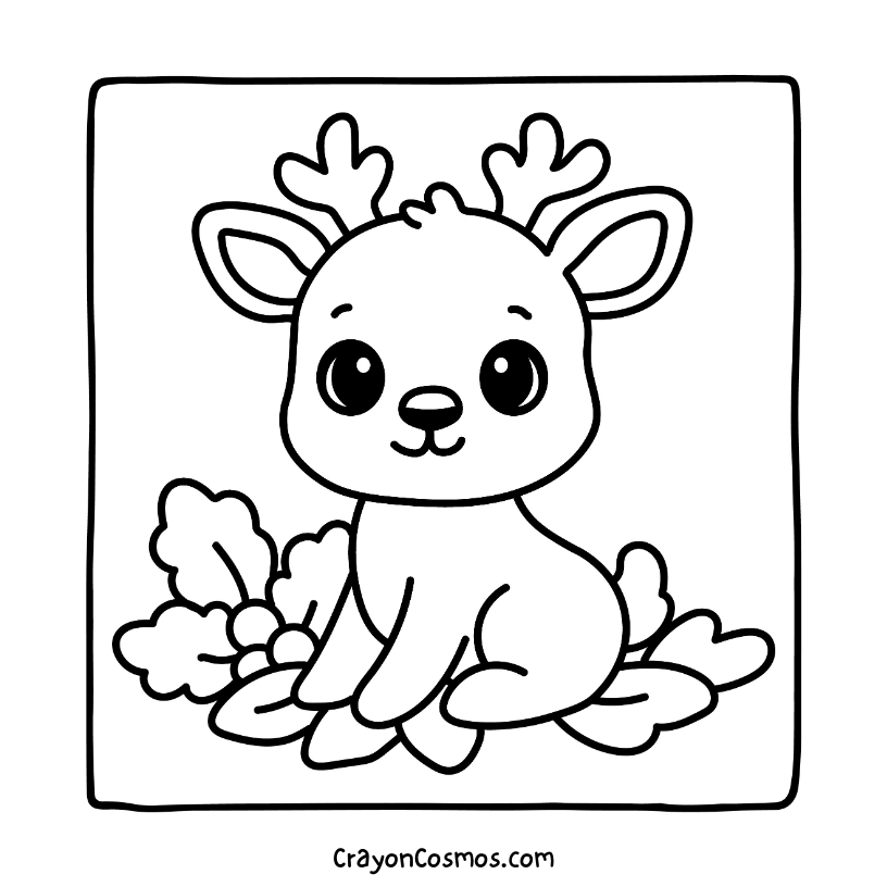 19.Reindeer-sitting-on-holly