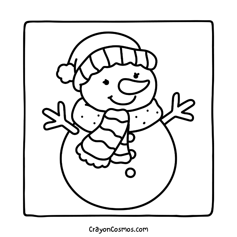 2.Happy-snowman-wearing-scarf