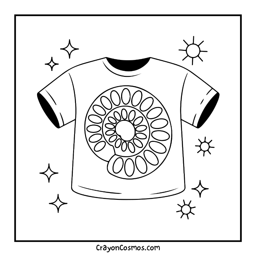 2.T-shirt-with-spiral-shell-design