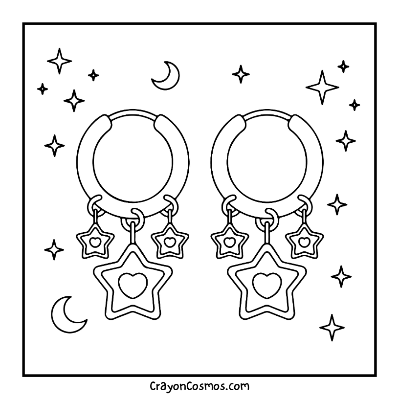 25.Star-and-heart-hoop-earrings