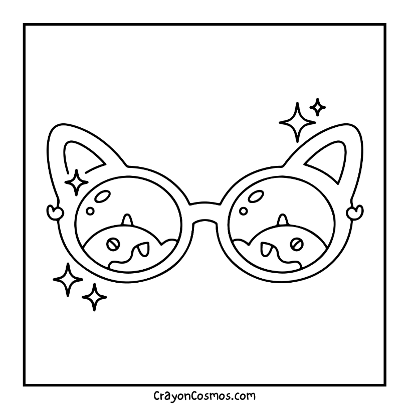 6.Cat-eye-glasses-with-cute-reflection