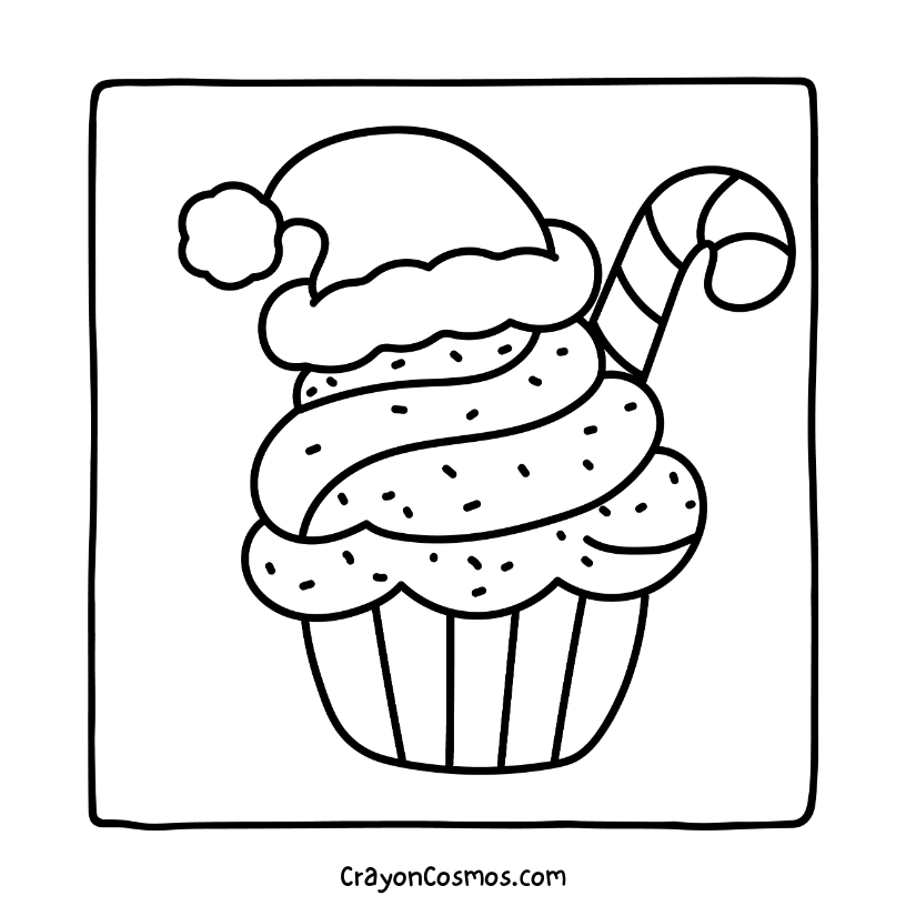 8.Cupcake-with-Santa-hat